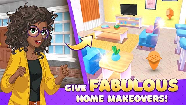 Thiết kế nội thất cho những ngôi nhà đẹp trong game Decor Dream for Android