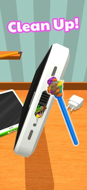 Làm sạch cổng sạc điện thoại