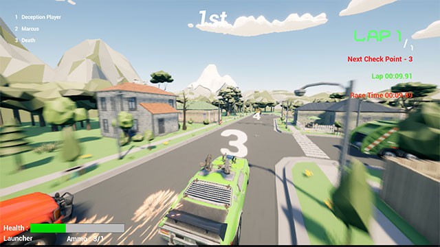 Làm chủ những chiếc xe đua bọc thép được trang bị súng máy hiện đại