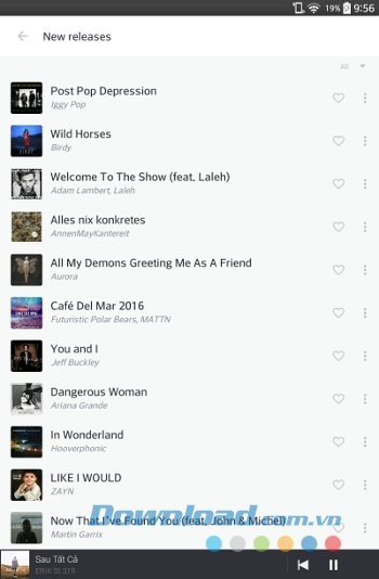 Tìm kiếm bài hát trên Deezer
