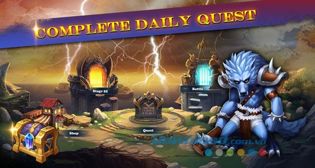 Hoàn thành nhiệm vụ hàng ngày trong game