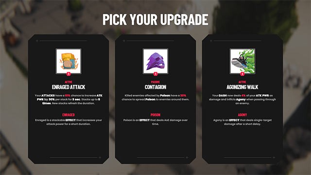 Lựa chọn anh hùng và nâng cấp với hàng trăm vật phẩm và muôn vàn cách kết hợp khác nhau