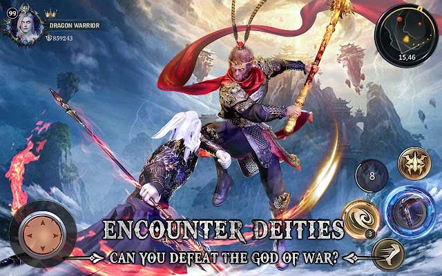 Đối mặt và đnáh bại các vị thần chiến tranh