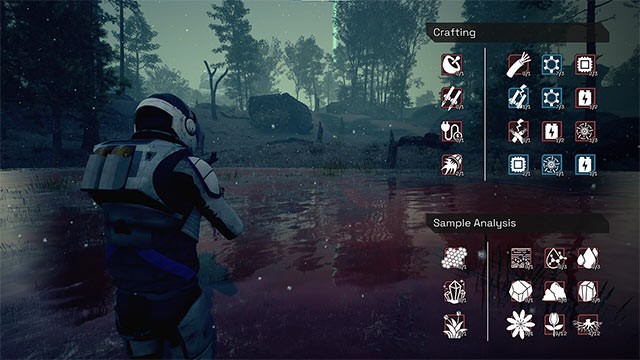 Thu thập tài nguyên để chế tạo và nâng cấp phi hành gia, robot cũng như phương tiện di chuyển