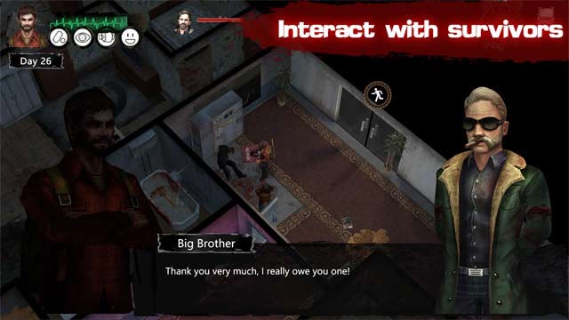 Tương tác với những người sống sót khác trong game