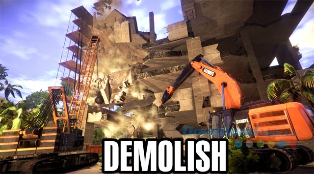 Phá dỡ bằng máy móc hoặc thủ công