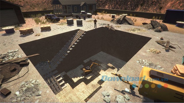 Quản lý công trình, máy móc, nhân công