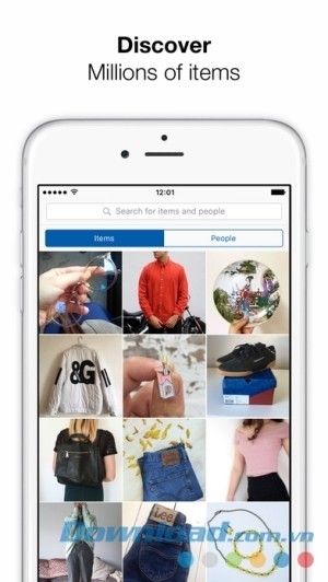 Khám phá hàng triệu item trong Depop cho iOS