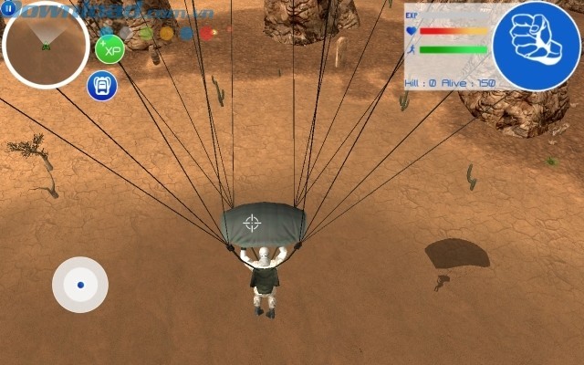 Bạn cùng hàng chục kẻ thù được thả dù xuống một chiến trường rộng lớn để chiến đấu