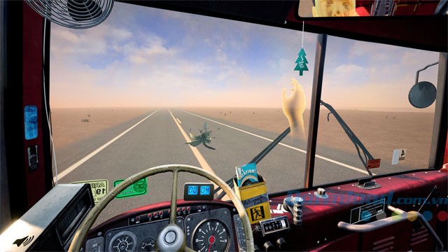 Game lái xe bus Desert Bus VR