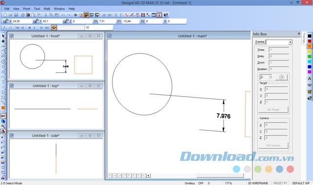 Tạo hình 2D với nhiều shapes