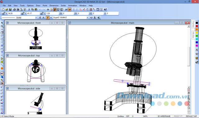 Dựng hình 3D chi tiết
