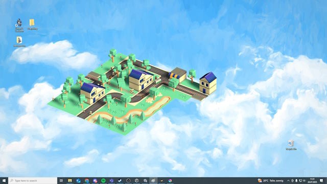 Desktop Town là game xây dựng thành phố nhàn rỗi và thư giãn
