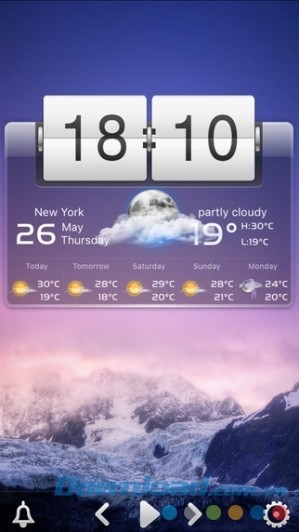 Ứng dụng dự báo thời tiết Desktop Weather Free cho iOS