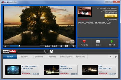 Giao diện Desktube.tv Lite