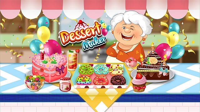 Game Dessert Maker sở hữu đồ họa rực rỡ sắc màu và sinh động