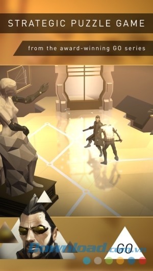game giải đố chiến thuật Deus Ex GO cho iOS