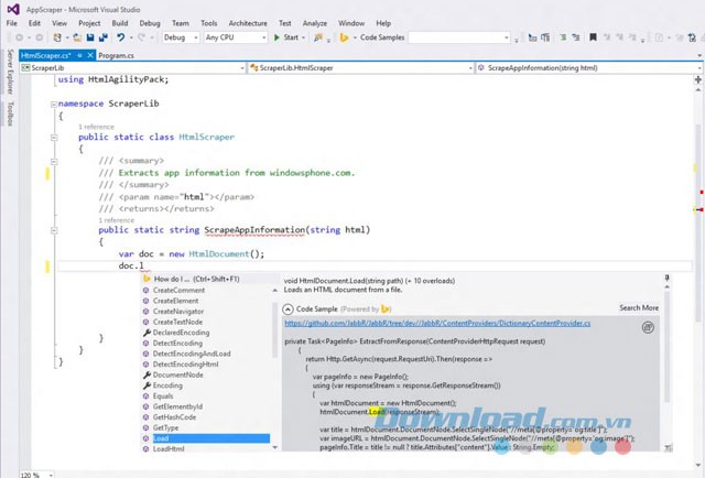 Developer Assistant là một plugin cho Visual Studio