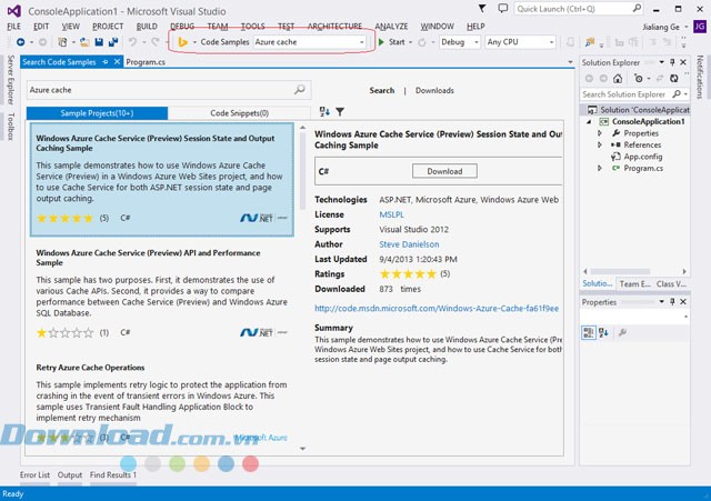 Tìm kiếm trong Sample Browser