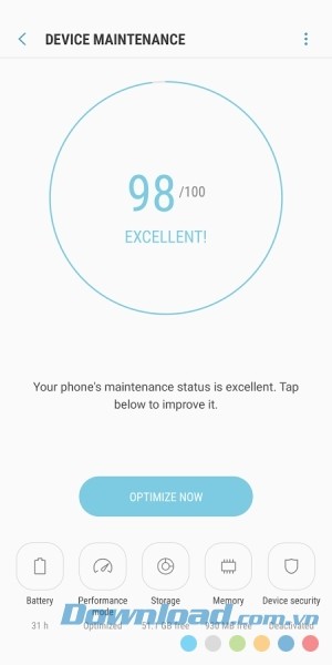 Device Maintenance cho Android bảo trì thiết bị