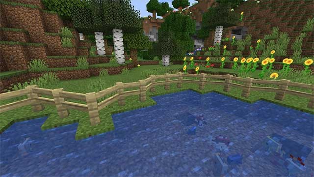 Các hàng rào bằng gỗ có thể dựng chéo để cải thiện việc bảo vệ công trình của người chơi