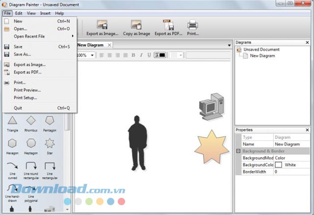 Các lựa chọn xuất file đa dạng