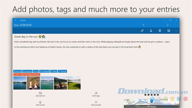 Ứng dụng nhật ký đa năng