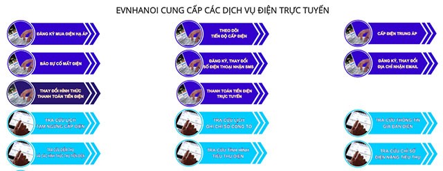 Tính năng chính của Dịch vụ Điện trực tuyến