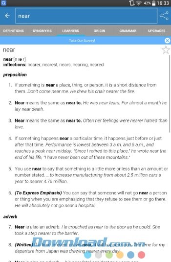 Tra cứu cách sử dụng từ với Dictionary.com