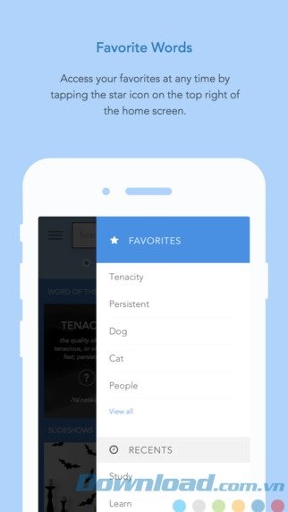 Quản lý từ yêu thích