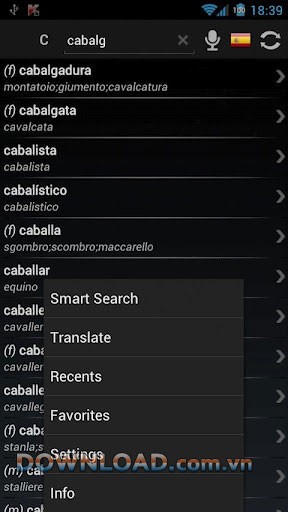 Dictionary Spanish Italian for Android