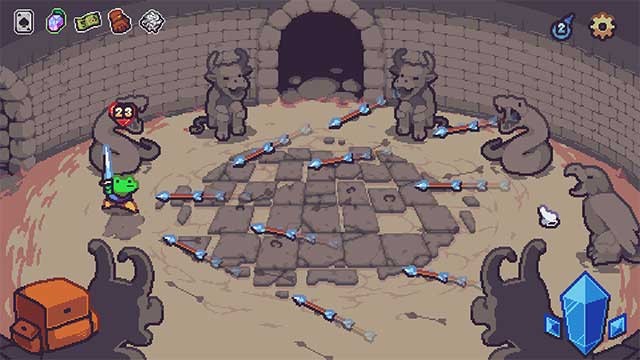 Kết hợp xúc xắc và cổ vật để đánh bại quái vật