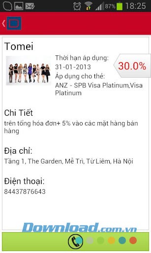 Điểm ưu đãi thẻ ngân hàng for Android