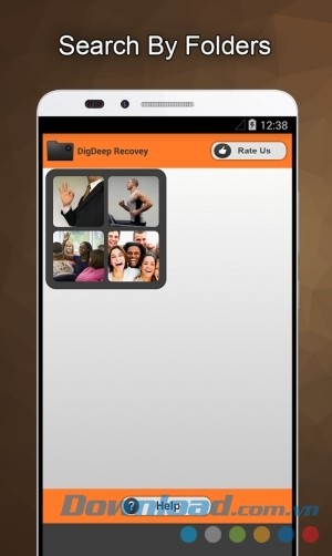 DigDeep Image Recovery cho Android hỗ trợ tìm kiếm theo thư mục
