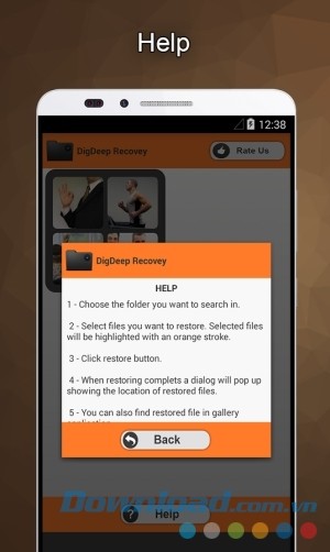 DigDeep Image Recovery cho Android có hướng dẫn sử dụng cụ thể