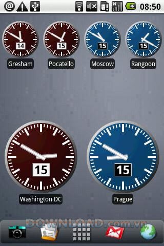 Digital World Clock Widget for Android