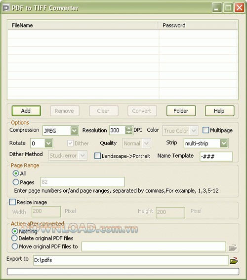 Digitzone PDF to TIFF Converter
