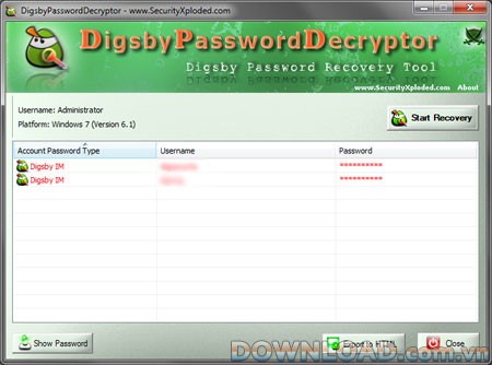 DigsbyPasswordDecryptor