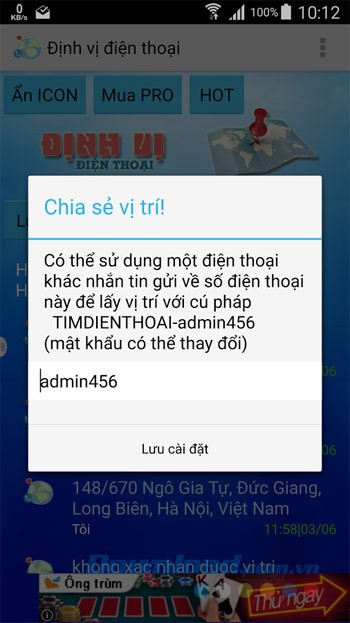 Chia sẻ vị trí