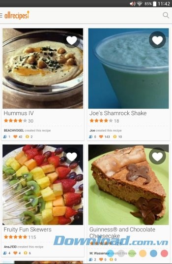 Giao diện ứng dụng Dinner Spinner