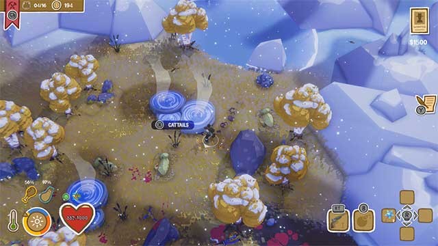 Thu thập, chế tạo và tiêu thụ tài nguyên trong nhiều môi trường tuyệt đẹp