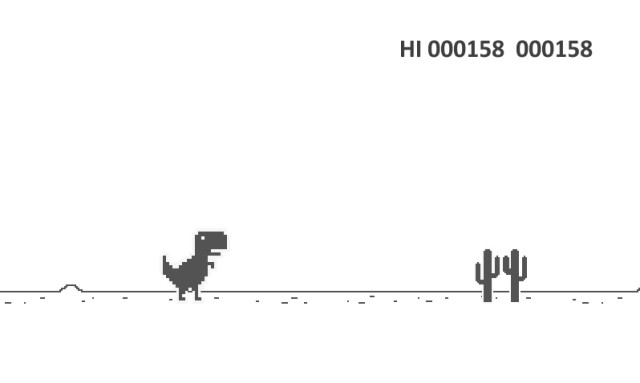 Điều khiển khủng long chạy bất tận trong game Dino T-Rex