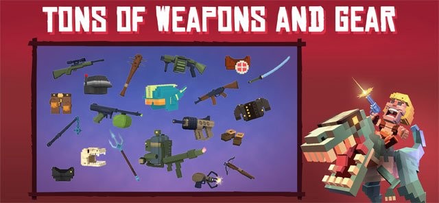 Thu thập nhiều trang bị và vũ khí khác nhau
