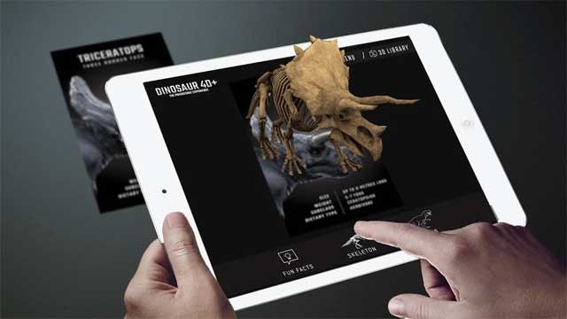 Trải nghiệm chụp ảnh cùng khủng long bằng camera trước hoặc sau