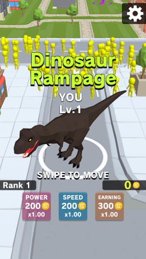 Điều khiển khủng long phá hủy thành phố trong game Dinosaur Rampage