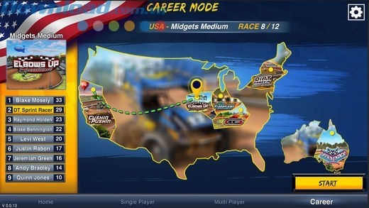 Đua xe từ Mỹ đến Úc với 108 chặng đua