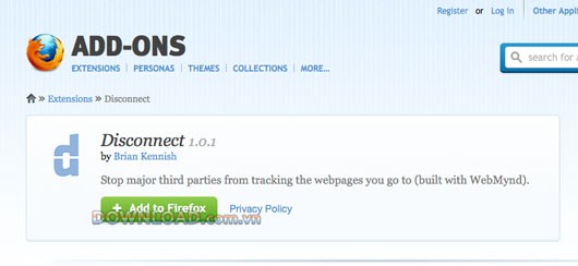 Disconnect For Firefox