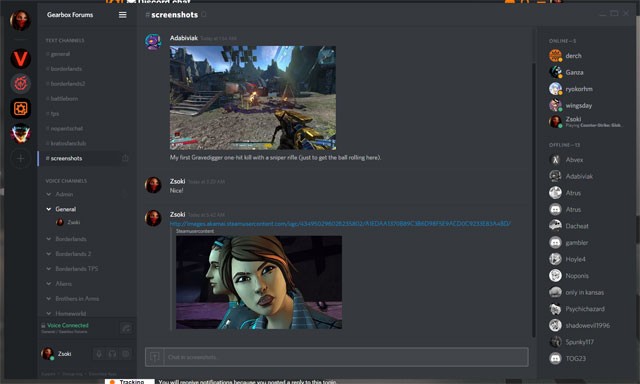 Giao diện Discord cho Mac