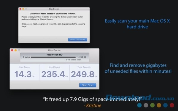 Disk Doctor cho Mac xóa nhanh lên tới hàng GB tập tin dư thừa