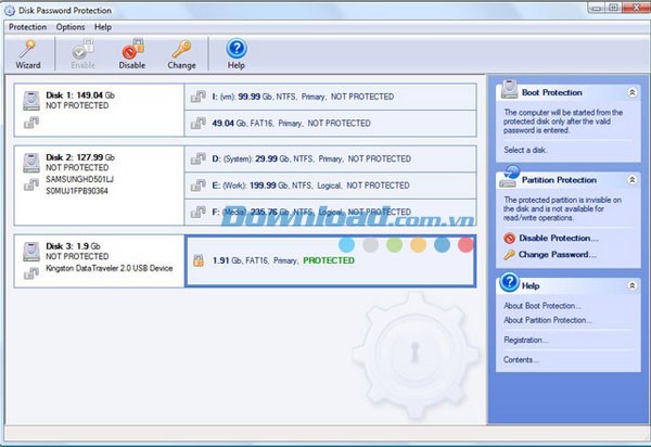 Exlade Disk Password Protection